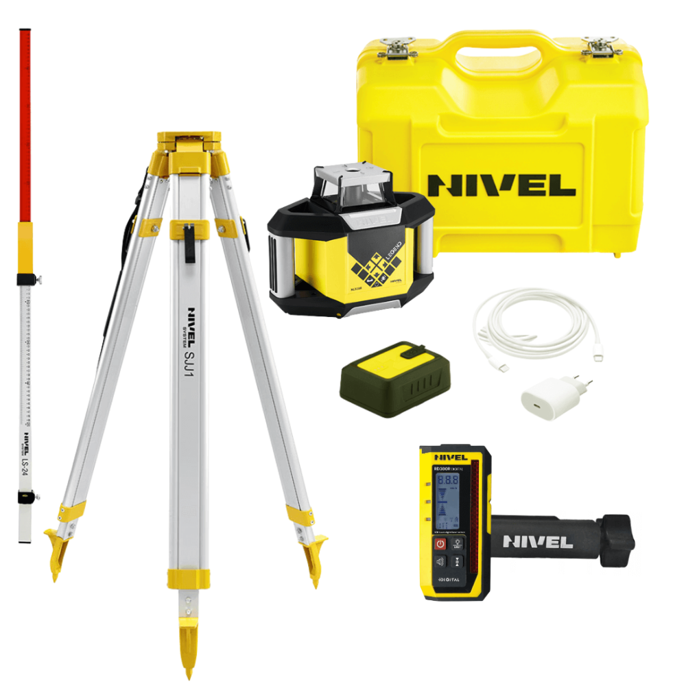 Nivel System NL320R DIGITAL kit + SJJ1 tripod + LS-24 | NORWIT.PL