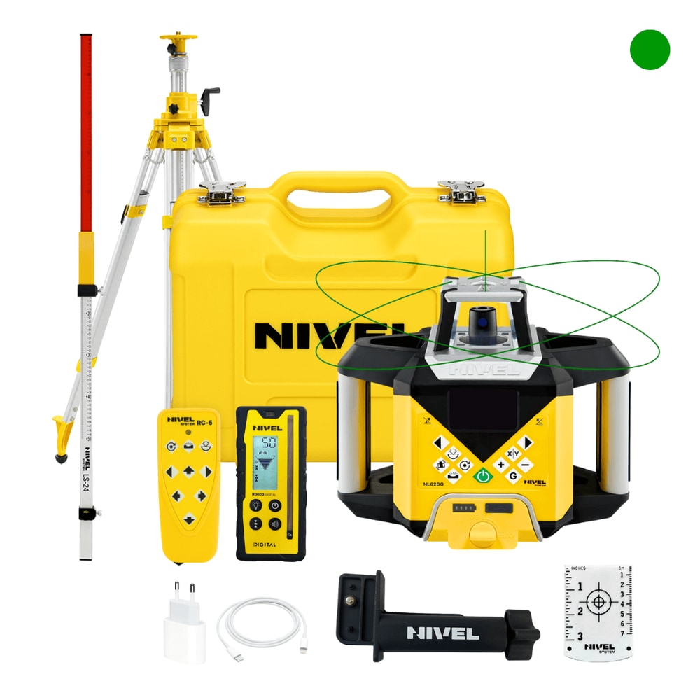 KIT Nivel System NL620G DIGITAL Laser Level + SJJ32 Tripod + LS-24 Staff — photo 1 of 5