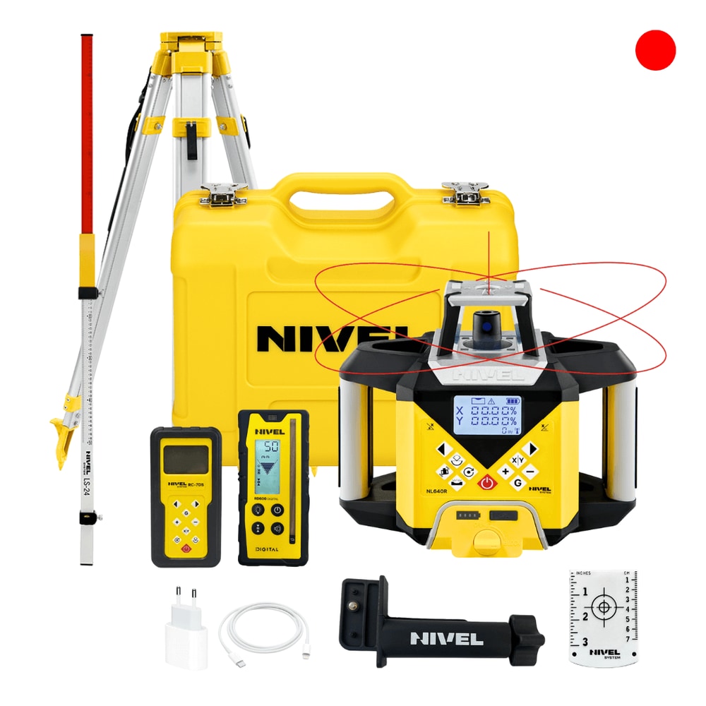 KIT Nivel System NL640R DIGITAL Laser Level + SJJ1 Tripod + LS-24 Staff — photo 1 of 5