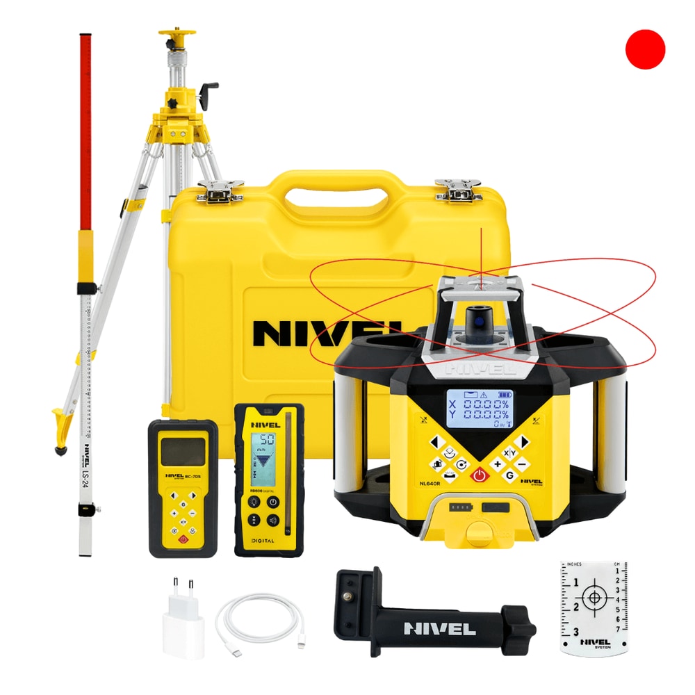 KIT Nivel System NL640R DIGITAL Laser Level + SJJ32 Tripod + LS-24 Staff — photo 1 of 5