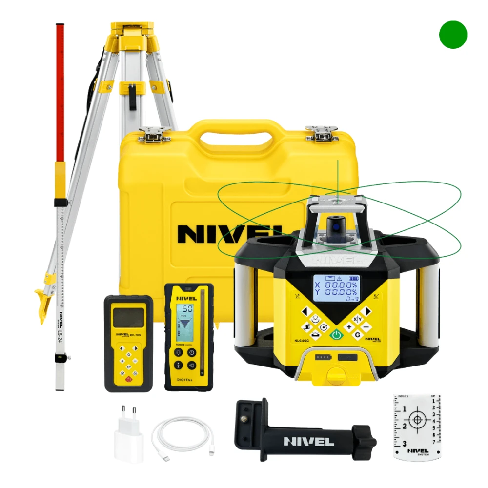 KIT Nivel System NL640G DIGITAL Laser Level + SJJ1 Tripod + LS-24 Staff