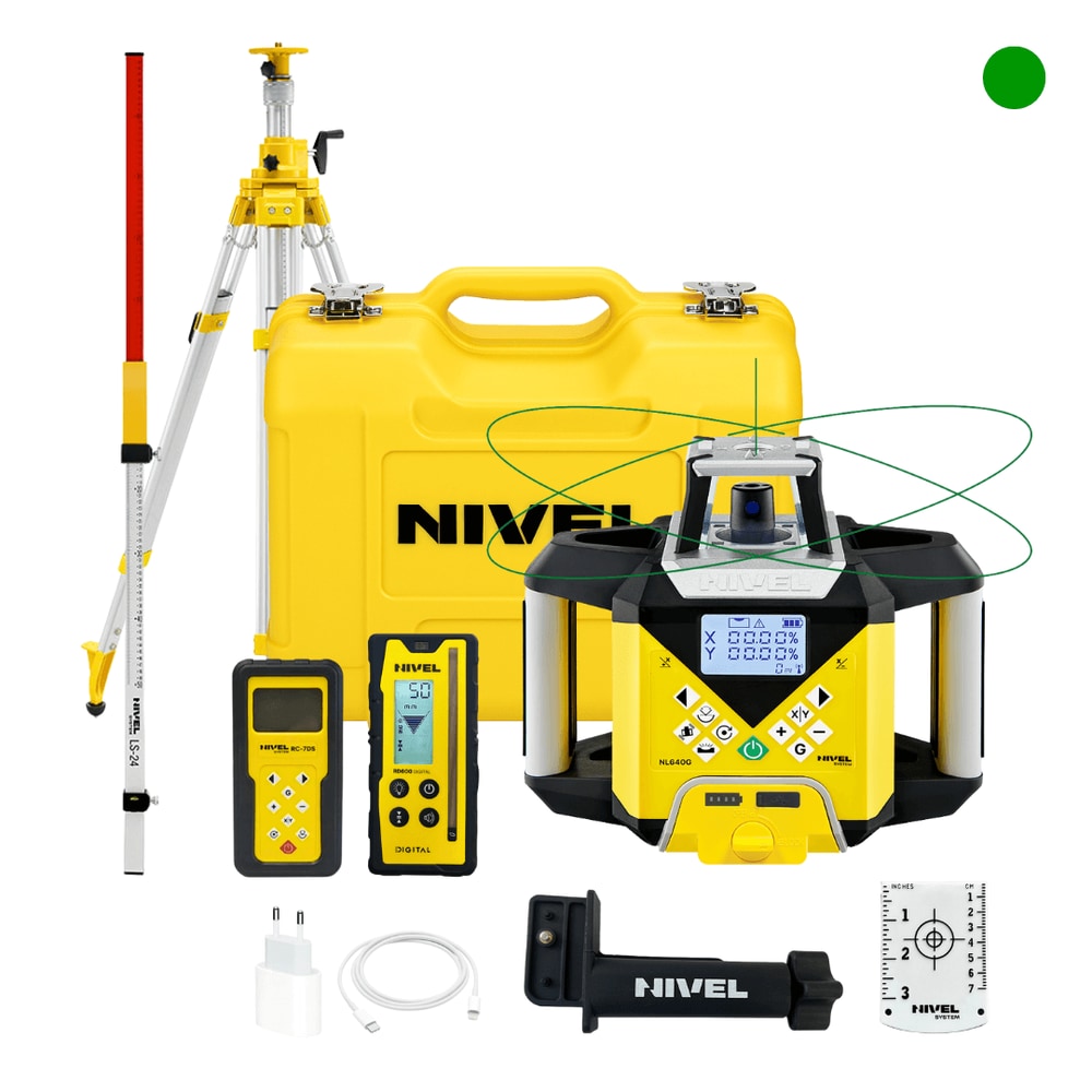 KIT Nivel System NL640G DIGITAL Laser Level + SJJ32 Tripod + LS-24 Staff — photo 1 of 5