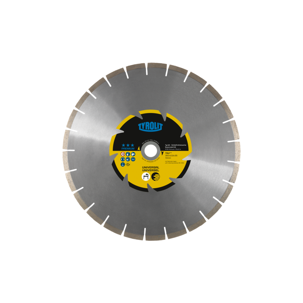 TYROLIT PREMIUM TSU 650 X 3.9 MM, 60/55 MM diamond disc | Great Price | Online Store - Norwit.pl