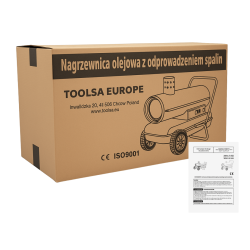Nagrzewnica olejowa z odprowadzeniem spalin Toolsa TA-DV50 | NORWIT.PL