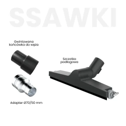 Odkurzacz przemysłowy Toolsa TAMC2000 (2,4 kW | 230 V) | Dobra Cena | NORWIT.PL