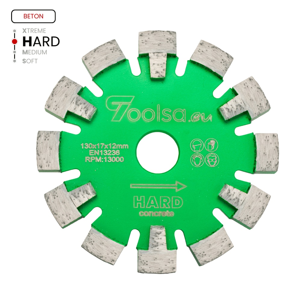 Frez do ogrzewania podłogowego Toolsa LASER-MHC 130 x 17 mm (beton średnio twardy i twardy) — zdjęcie 1 z 2