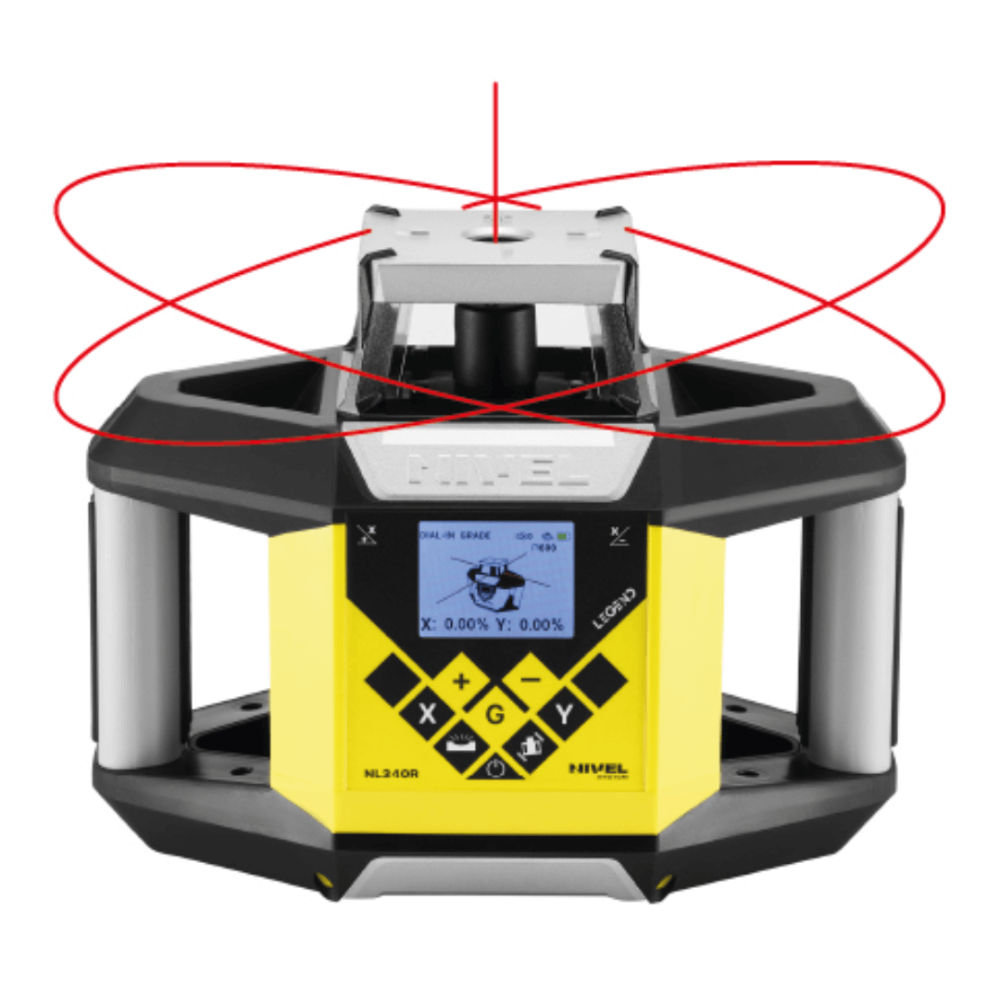 Nivel System NL340R DIGITAL rotary laser (red) | NORWIT.PL