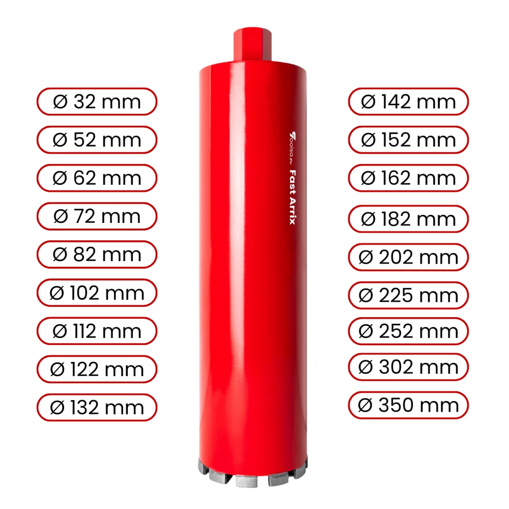 Wiertło diamentowe Toolsa Arrix Premium (beton , beton zbrojony) — photo 1 of 38