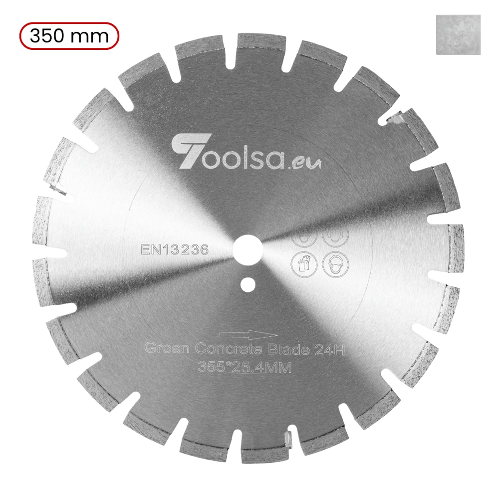 Toolsa Fresh Green Concrete 350 Diamond Blade — photo 1 of 3