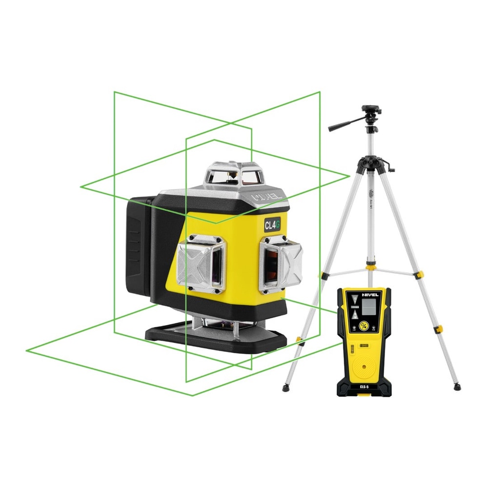 ZESTAW Laser krzyżowy Nivel System CL4G LCD zielony + statyw SJJ-M1 EX + czujnik CLS-5 — zdjęcie 1 z 7
