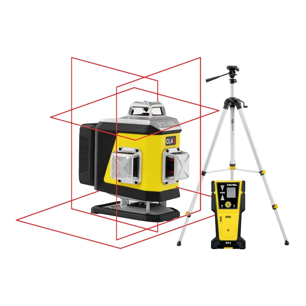 Nivel System CL4R LCD Red Crossline Laser Kit + SJJ-M1 EX Tripod + CLS-5 Sensor — photo 1 of 6