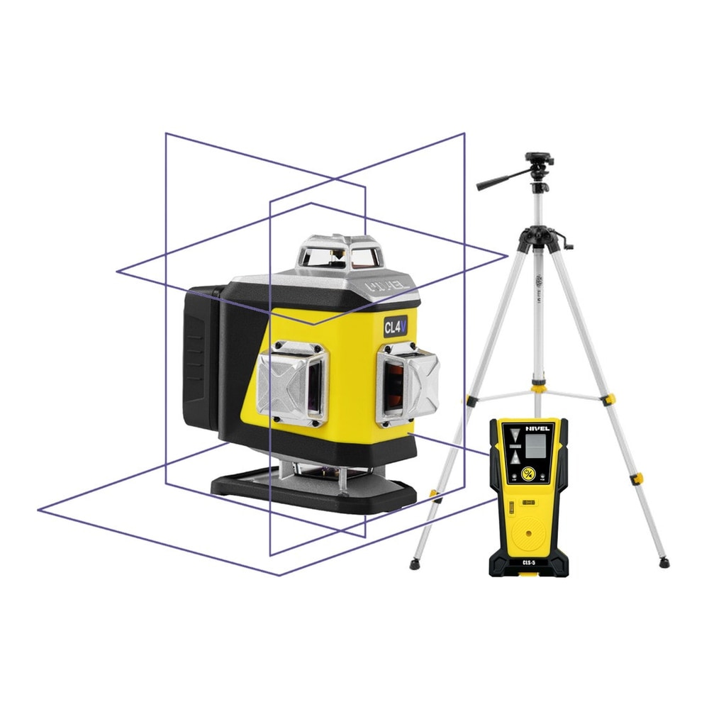 Nivel System CL4V LCD Violet Crossline Laser Kit + SJJ-M1 EX Tripod + CLS-5 Sensor — photo 1 of 6