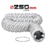 Przewód elastyczny do nagrzewnic Toolsa ⌀250 mm × 10 m z opaską zaciskową (TA-DV20 | TA-DV30) — zdjęcie 1 z 4