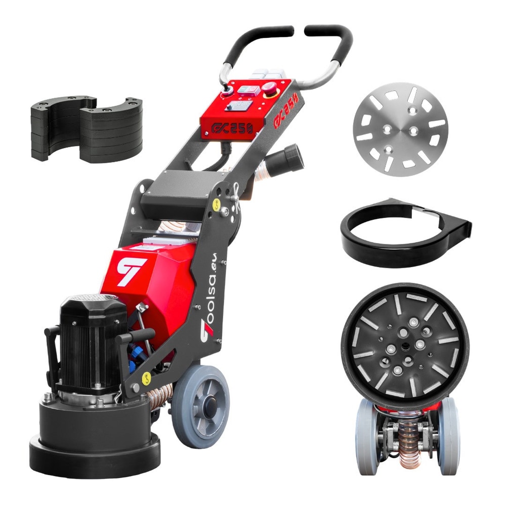 Toolsa GX 250 PLUS Concrete Polishing Grinder With Adjustable Speed And Tool — photo 1 of 13