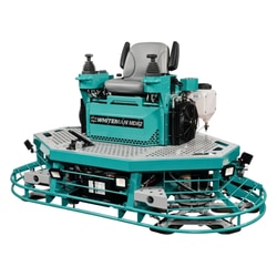 Ride-on power trowel...