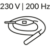 Wibratory z wbudowaną przetwornicą 230 V | 200 Hz