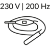 Wibratory z wbudowaną przetwornicą 230 V | 200 Hz