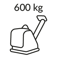Zagęszczarki gruntu 600 kg