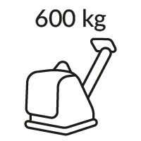 Zagęszczarki gruntu 600 kg