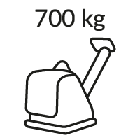 Zagęszczarki gruntu 700 kg