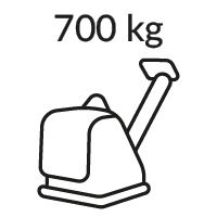 Zagęszczarki gruntu 700 kg