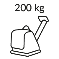 Zagęszczarki gruntu 200 kg