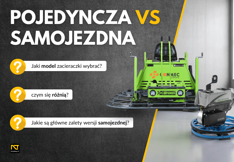 Zacieraczka akumulatorowa – pojedyncza czy samojezdna? Porównanie modeli Zacieraczka akumulatorowa – pojedyncza czy samojezdna? Porównanie modeli