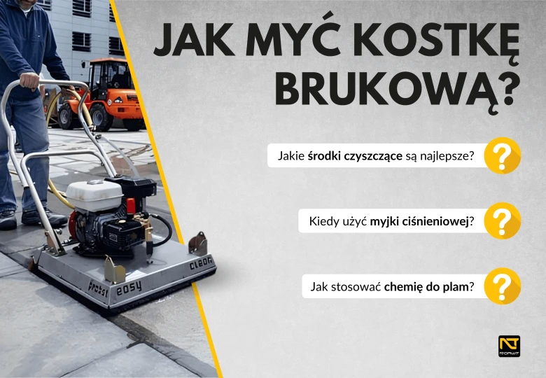 Jak skutecznie myć kostkę brukową? Sprawdzone metody i sprzęt z NORWIT.PL
