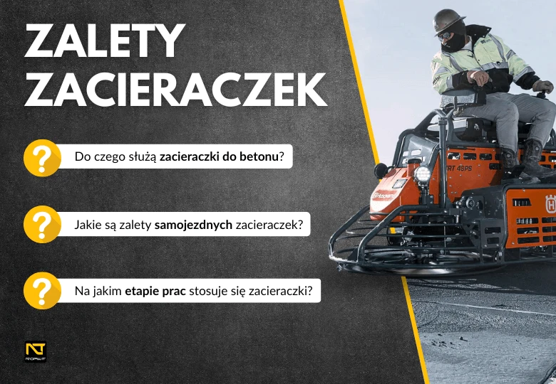 Zacieraczki do betonu – poznaj zalety i sprawdź polecane modele z NORWIT.PL