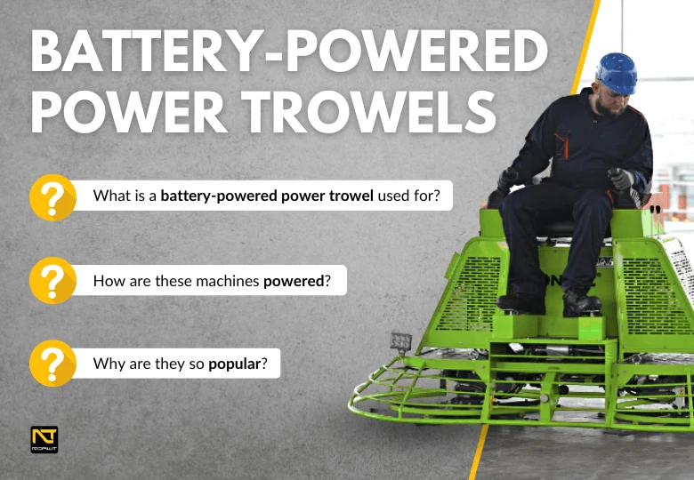 Battery-Powered Power Trowel – Quiet and Emission-Free Alternative for Any Construction Site