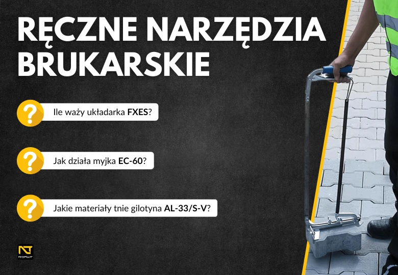 Ręczne narzędzia brukarskie – wybierz sprzęt dla profesjonalistów z NORWIT.PL