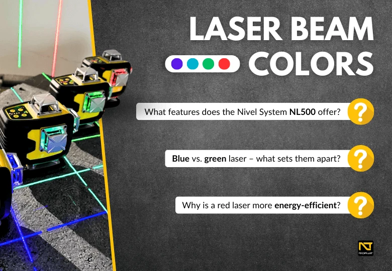 Which Color Construction Laser to Choose? Red, Green, or Blue?