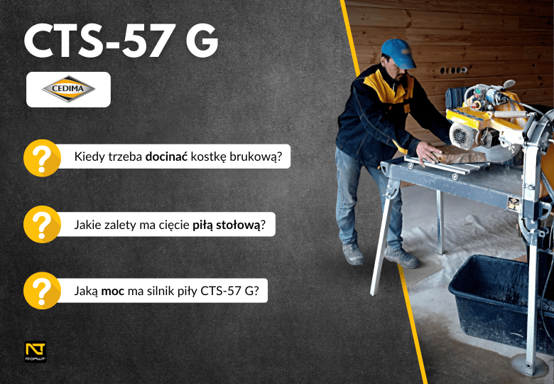 Piła Cedima CTS-57 G – precyzyjne cięcie kostki brukowej z profesjonalnym sprzętem Piła Cedima CTS-57 G – precyzyjne cięcie kostki brukowej z profesjonalnym sprzętem
