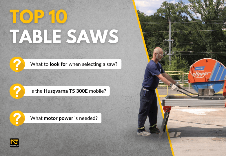 Top 10 Table Saws Ranking 2024 – Best Models for Concrete, Blocks and Bricks Top 10 Table Saws Ranking 2024 – Best Models for Concrete, Blocks and Bricks