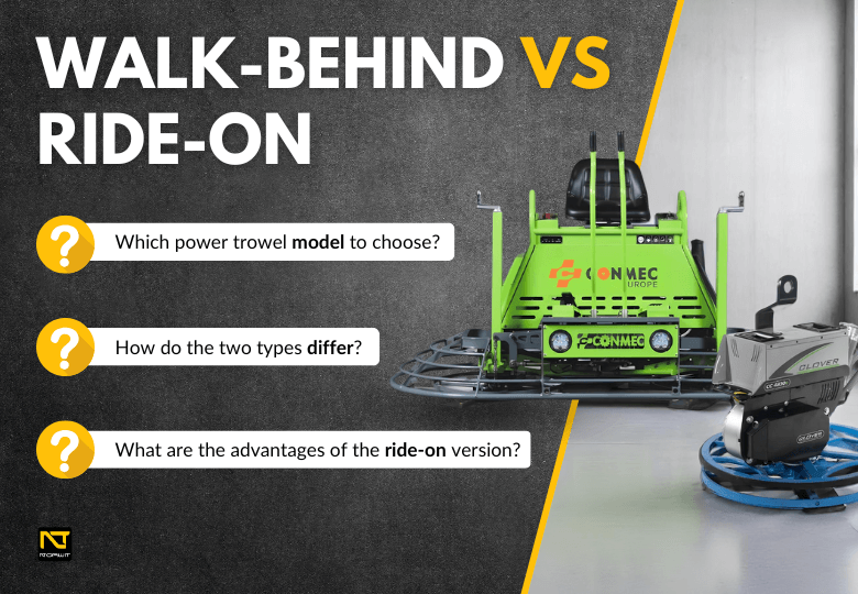 Battery-Powered Power Trowel – Walk-Behind or Ride-On? Model Comparison Battery-Powered Power Trowel – Walk-Behind or Ride-On? Model Comparison