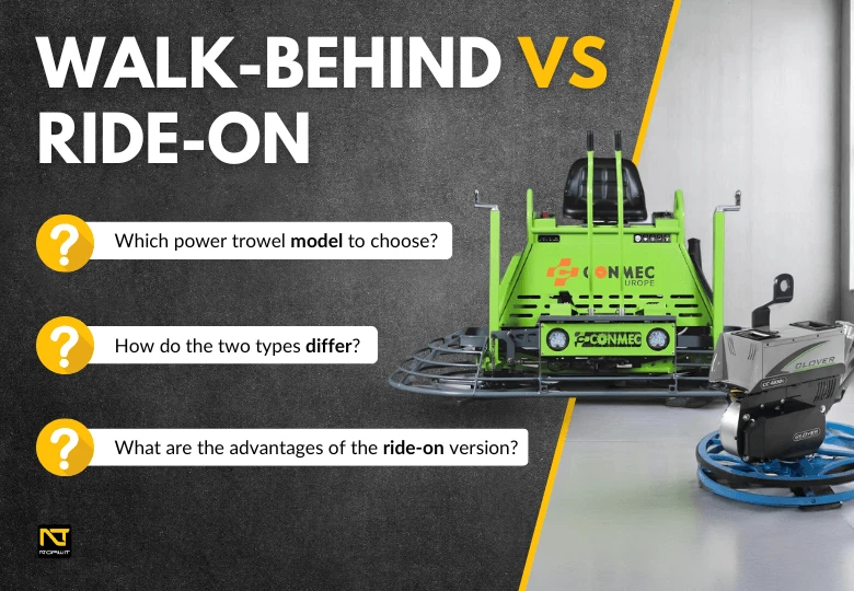 Battery-Powered Power Trowel – Walk-Behind or Ride-On? Model Comparison