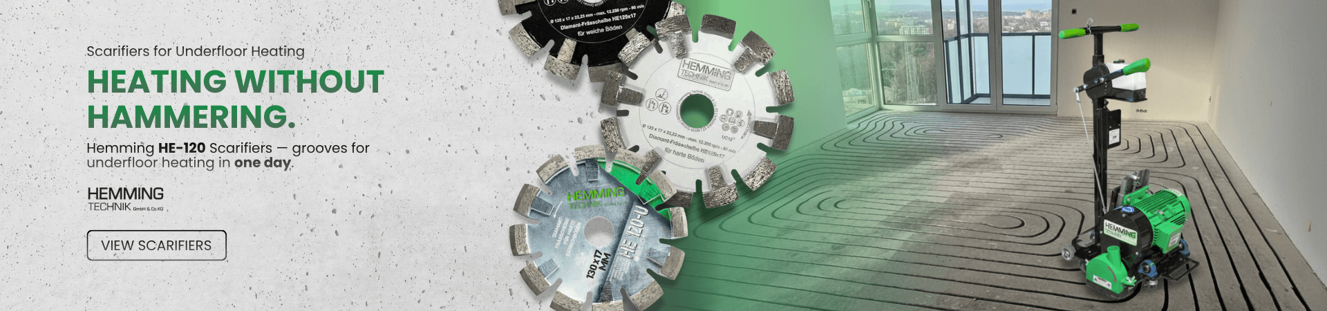 Scarifiers for Underfloor Heating