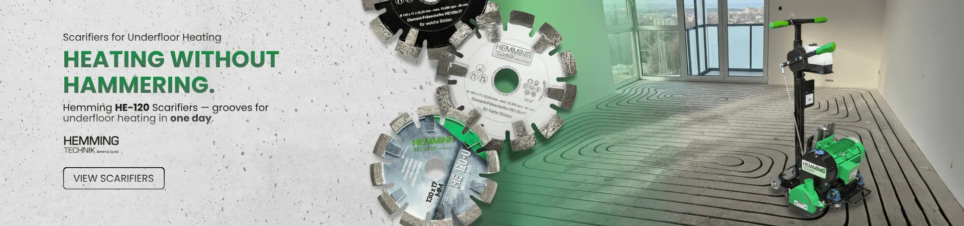 Scarifiers for Underfloor Heating