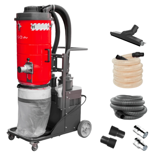 Toolsa Industrial Vacuum Cleaner TAMC3000 (3.6 Kw | 230 V | 3 HEPA H13 Filters)