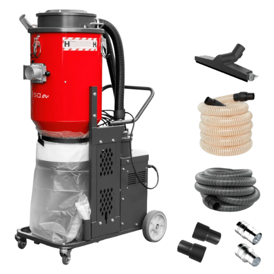 Toolsa Auto Clean Industrial Vacuum Cleaner TAAC3200 (3.6 Kw | 230 V | 3 HEPA H13 Filters)