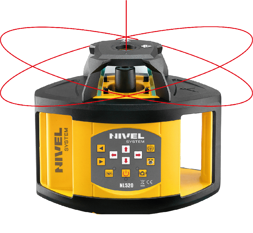 Niwelator laserowy rotacyjny Nivel System NL520 samopoziomujący