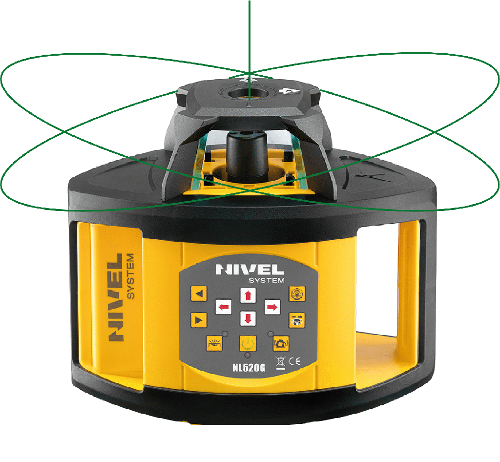 Niwelator laserowy rotacyjny Nivel System NL520G samopoziomujący