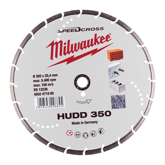 Tarcza diamentowa SPEEDCROSS HUDD 350mm Milwaukee uniwersalna