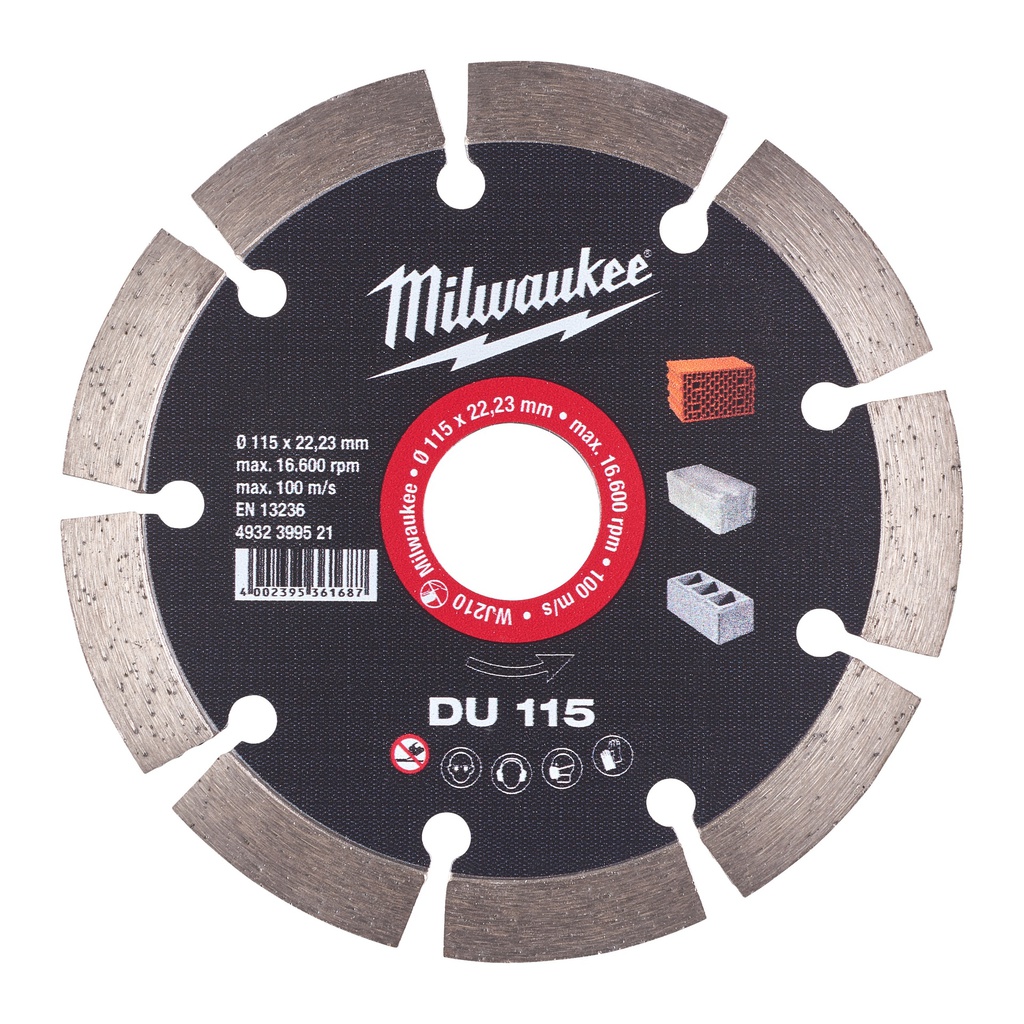 Tarcze diamentowe DU Milwaukee | DU 115 mm - 1 pc