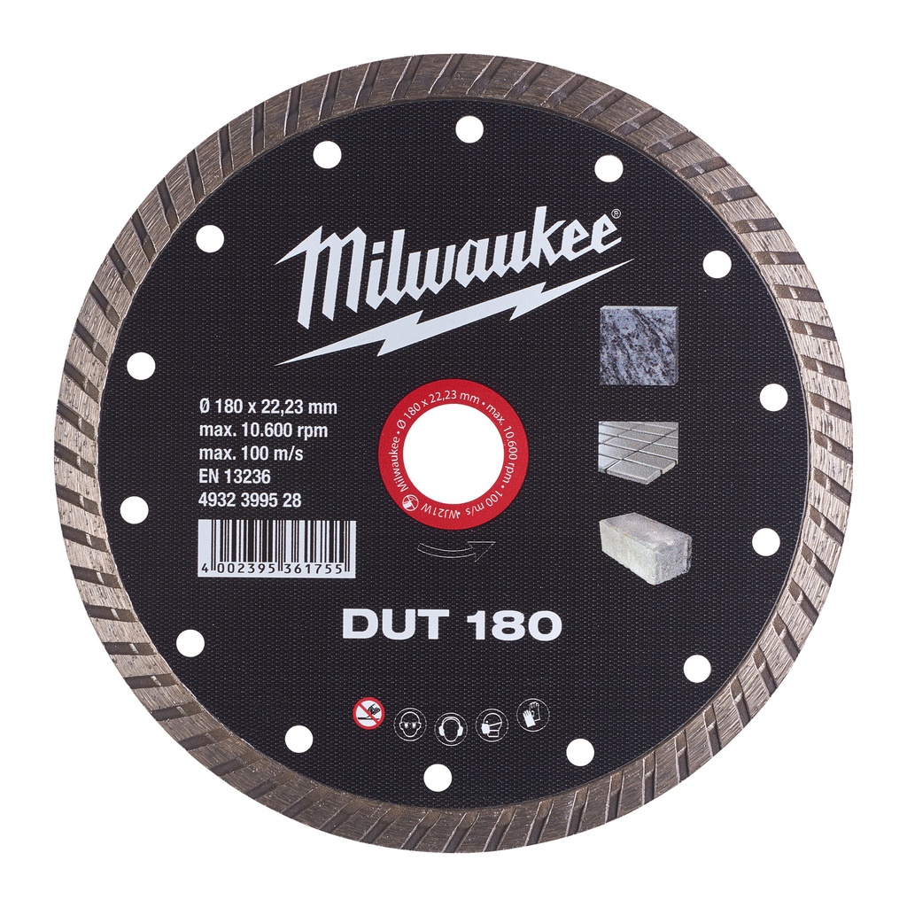 Tarcze diamentowe DUT Milwaukee | DUT 180 mm - 1 pc