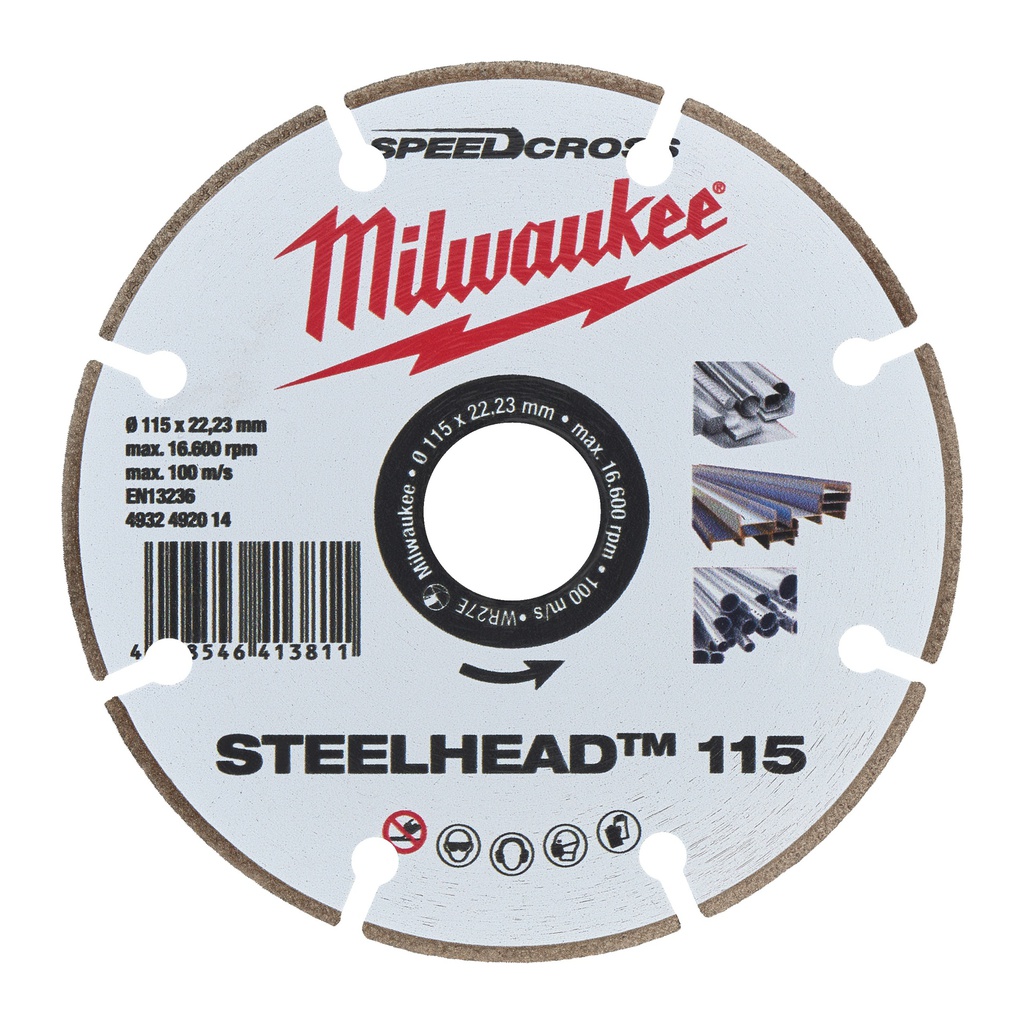 Tarcze SPEEDCROSS STEELHEAD™  Milwaukee | Steelhead 115 mm - 1 pc