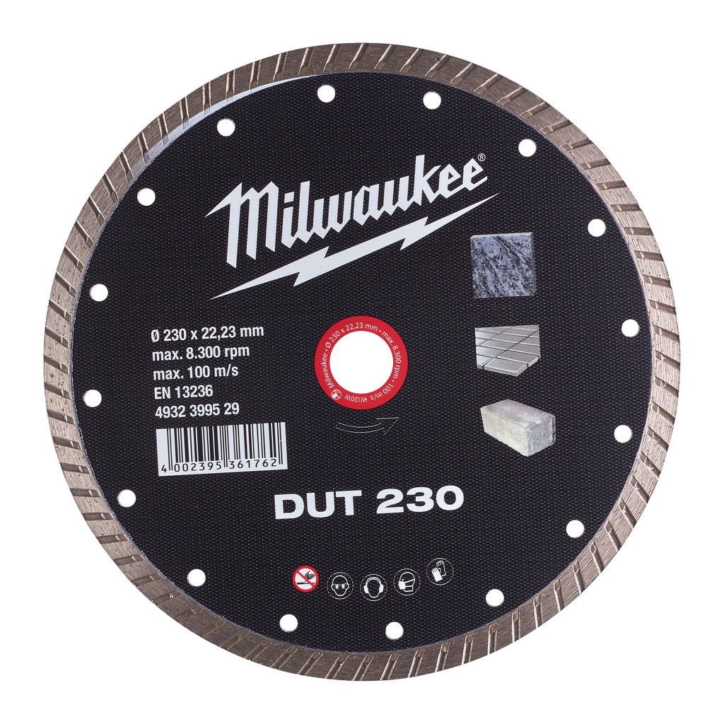 Tarcze diamentowe DUT Milwaukee | DUT 230 mm - 1 pc