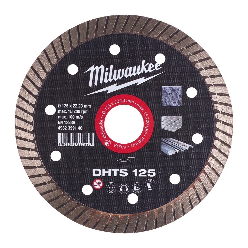 Tarcze diamentowe DHTS Milwaukee | DHTS 125 mm - 1 pc
