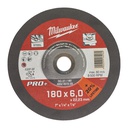 Tarcze do szlifowania metalu PRO+ Milwaukee | SG 27 / 180 x 6 x 22 mm - 10 pcs