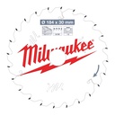 Tarcze pilarskie do ręcznych pił tarczowych Milwaukee | CSB P W 184 x 30 x 1,6 x 24ATB